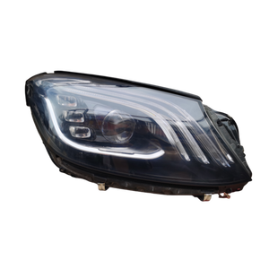 Lente de Faro Original para Mercedes-Benz Clase S W222 <span class=keywords><strong>2018</strong></span> 2019 2020, Faro Delantero S350 <span class=keywords><strong>Maybach</strong></span> S680 S63 65 V222 X222, Luz Geométrica - Product Image 2