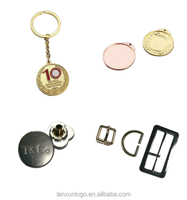 Factory supply customized fashion gold color die-casting metal zinc alloy luggage keychain craving horse pin badge