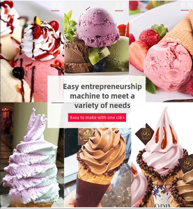 Precio barato comercial automático uso en el hogar tres sabores servicio suave máquina para hacer helados Mesa mejor precio para la venta - Product Image 4