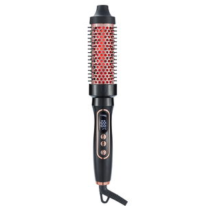 Brosse ronde chauffante ODM/OEM avec écran LCD, vente directe d'usine, brosse thermique multifonctionnelle, peigne à boucler infrarouge pour femmes - Product Image 6