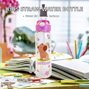 Botella de Agua Infantil de Acero Inoxidable Capibapa con Aislamiento Térmico de 24 Horas, Diseño de Dibujos Animados, para Uso Escolar, 500 ml - Product Image 2