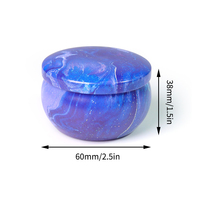 Fabricant en gros meilleure vente boîte-cadeau boîtes de bougies de voyage réutilisables en métal mini boîte de bougie ronde en fer blanc Matcha thé