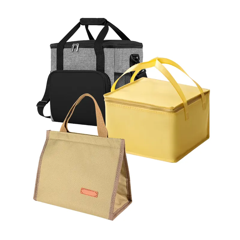 卸売ポータブル断熱サーマルランチボックスランチバッグハンドバッグ、アイスクーラーピクニックバッグ子供用食品収納バッグ/
