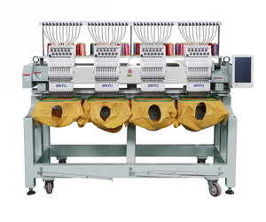 JINYU Machine à broder multifonctionnelle à 4 têtes Casquette Vêtement Broderie plate Haute qualité Bordadora 50% DEPOT 50% BALANCE - Product Image 1