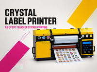 Printer UV DTF A3 30cm Baru dengan Printhead Epsn XP600, Mesin Laminasi Otomatis All-in-One untuk Transfer Stiker