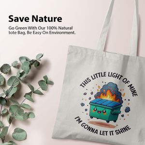 Bolsa de tela Dumpster Gifts, Bolsa de lona Dumpster con diseño <span class=keywords><strong>This</strong></span> <span class=keywords><strong>Little</strong></span> <span class=keywords><strong>Light</strong></span> <span class=keywords><strong>of</strong></span> <span class=keywords><strong>Mine</strong></span> - Product Image 4