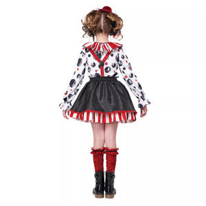 Costume de clown Pennywise amusant pour Halloween, costume de <span class=keywords><strong>film</strong></span> et de télévision pour filles, enfants, robe de carnaval en polyester, kit de performance pour fête - Product Image 5