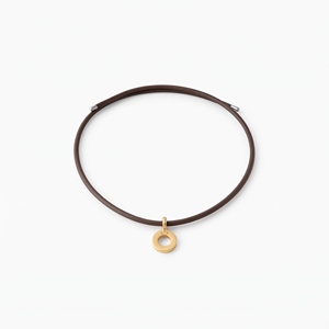 Accesorio versátil para cuello y muñeca ufv de diseño único y alta calidad, color marrón con detalles dorados. - Product Image 1