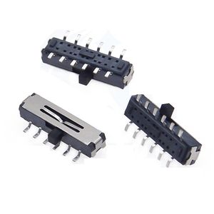 Interrupteur à bascule SK-15D, 2 positions, 12 broches, interrupteur d'alimentation à montage traversant avec poignée courte de 2 mm - Product Image 3