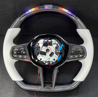 Volant sport en fibre de carbone personnalisé avec fonction de chauffage M6 pour BMW M3 G80 M4 G82 M5 F90 M8 X3m X4m X5m X6m G30 G20 G05