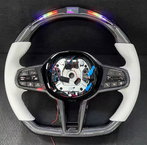 Volante Deportivo Personalizado de Fibra de Carbono con Calefacción M6 para <span class=keywords><strong>BMW</strong></span> M3 G80 M4 G82 <span class=keywords><strong>M5</strong></span> F90 M8 X3m X4m X5m X6m G30 G20 G05 - Product Image 5