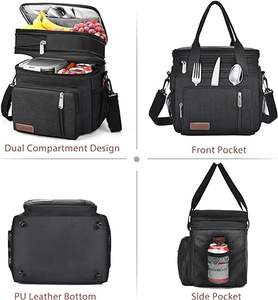 Échantillon gratuit Evercredit Sac isotherme pour déjeuner personnalisé avec logo réutilisable Sac isotherme pour pique-nique portable - Product Image 2