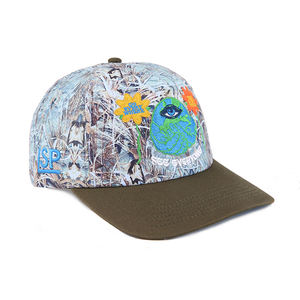 Cappellino da Baseball con logo personalizzato di stampa a sublimazione classico di alta qualità con tappi Snapback a tesa curva - Product Image 5