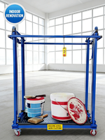 Plateforme élévatrice électrique pliable pour échafaudage 2M 6M 12M, élévateur d'échafaudage électrique automatique mobile pliable avec roues