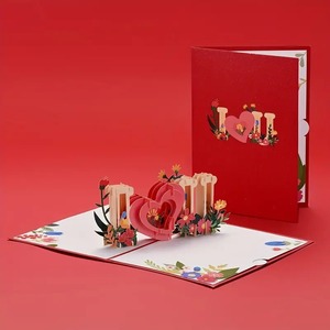 Tarjeta de felicitación emergente de gato bonito, regalo de feliz cumpleaños, tarjeta de bendición para niñas, hecha de papel de calidad con impresión Offset - Product Image 4