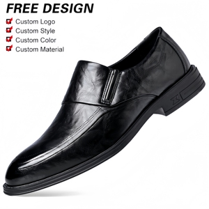 <span class=keywords><strong>Scarpe</strong></span> Eleganti da Uomo 2026 in Pelle di Alta Qualità, Modello a Punta, Traspiranti e Antiscivolo, Stile Britannico per Sposo, Ideali per Autunno - Product Image 1