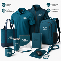 Set de Regalo Corporativo Personalizado con Ropa de Marca: Camisa Polo, Chaqueta, Mochila, Cuaderno, Bolígrafo, Vaso Térmico, Regalo Promocional Empresarial con Logotipo