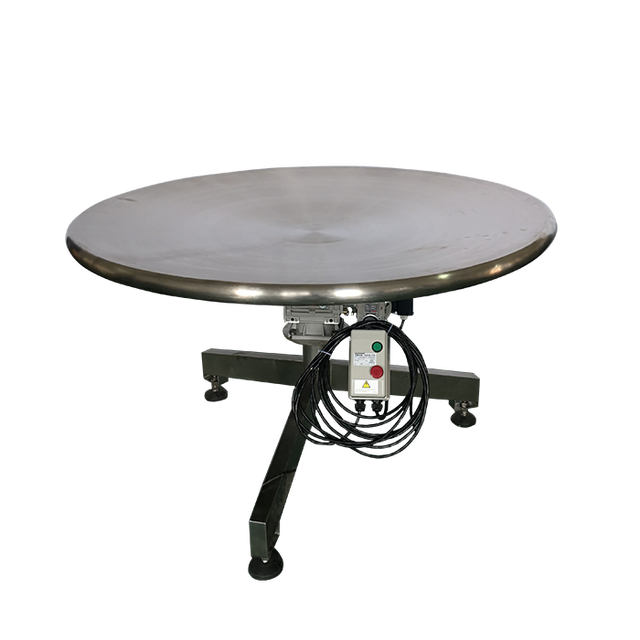 Stainless Steel Rotary Table with 5RPM Turning Speed Food Grade PLC Controlled for Candy/Sugar Processing