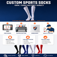 Chaussettes de rugby antibactériennes fines d'été, taille standard, avec logo d'équipe personnalisé, lot en gros pour les écoles, les clubs d'entraînement et les jours de match