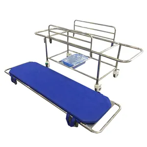 YFTC-J2A Draagbare Aluminium Roestvrijstalen Wiel Trolley Voor Patiënt Ziekenhuis Apparatuur Overdracht Brancard