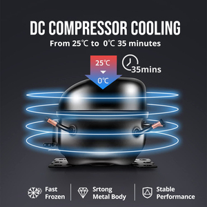 Colku Dc-23dr 12v Drawer <b>Fridge</b> Freezer Built-in Removable 23l Shockproof Design Car <b>Fridges</b> Dc-23dr Drawer <b>Fridge</b> 12v - Product Image 3