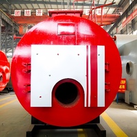 1tonne horizontale chaudière à vapeur diesel de brûleur de gaz de 1.5 tonnes avec la consommation de Lpg