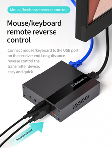 R14 MiraScreen 250m truyền tín hiệu thông qua mạng cáp LAN để chuyển HD video âm thanh HDMI KVM Cáp <span class=keywords><strong>Extender</strong></span> qua IP với <span class=keywords><strong>IR</strong></span> - Product Image 4