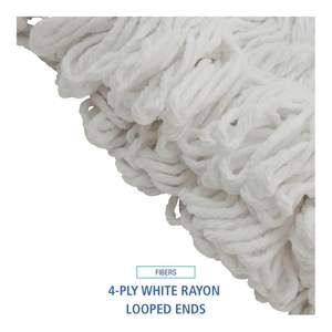 24 Onzas Cabezal de Mopa Premium de Rayón Saddleback para Boardwalk BWK524R-Blanco (12/Caja) - Product Image 2