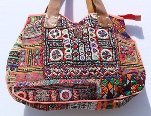 Indian Traditional Rajasthani Embroidered Antique Banjara Mirror <b>Work</b> Purse Bag Ethnic Gypsy Shoulder Bag - Product Image 2