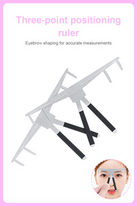 Regla de Mapeo de Cejas, Herramienta de Posicionamiento de Cejas de Plástico para Microblading, Maquillaje Permanente PMU, Uso Profesional en Estudio de Tatuajes - Product Image 6