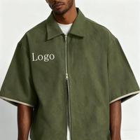 Chemise pour homme avec logo personnalisé imprimé, respirante, ample, décontractée, design tendance, chemise pour homme pour l'été