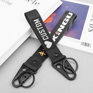 Porte-clés brodé avec logo, cordon de poignet, lanière courte personnalisée - Product Image 2