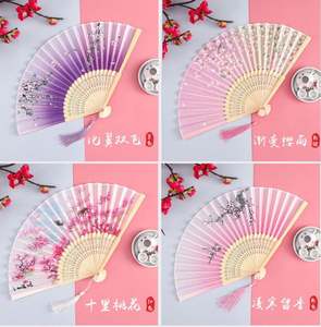 Éventail pliant en bambou blanc peint, vierge, pour invitation de mariage, écologique, avec logo personnalisé, pour cadeaux de mariage - Product Image 3