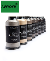 Aiguilles à crochet AWYQYH en nylon collé professionnel pour couture, tapisserie en cuir, tissage de jeans, extensions de cheveux, fabrication de perruques, modèle 210D/3