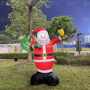 Usine OEM Lumières LED Père Noël Gonflable de Noël pour Pelouse Extérieur Décoration de Noël - Product Image 4