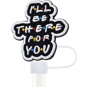 En gros, Nouveaux embouts de paille en silicone 3D, créatifs et originaux, anti-poussière, en forme de personnage, pour pailles standard - Product Image 5
