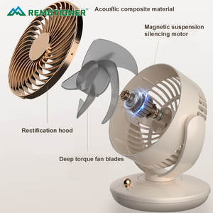 Kepala goyang 3 kecepatan, kipas pendingin udara kecil portabel Desktop USB dapat diatur - Product Image 2