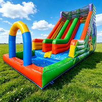 Toboggan aquatique gonflable WODI de qualité commerciale en PVC de 0,55 mm, modèle Rocket Water pour enfants et adultes, qualité professionnelle pour la location.