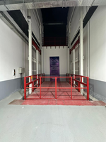 Monte-charge hydraulique monocanal HAOKUN certifié CE 2006/42/EC, 1 tonne, commande PLC, rail de guidage en acier H, 3KW pour usine