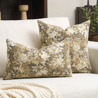 1 Pièce Coussin décoratif rectangulaire doux, motif floral vintage américain rétro, style ferme, pour canapé, salon et chambre