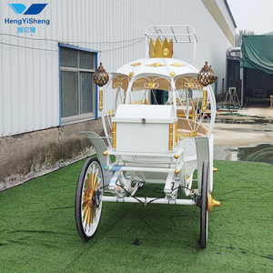 Carruaje de caballos de calabaza eléctrico elegante blanco personalizado de alta calidad Venta caliente transporte especial Hengyisheng China Hubei - Product Image 3