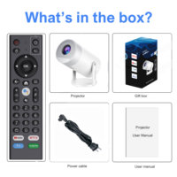 Nouveau projecteur intelligent MG50 300Ansi Lumens ATV système Android vidéo Android Smart Mini Portable maison LED projecteur de poche