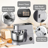 Robot pâtissier multifonction 6-en-1 pour gâteaux et pains, machine à pâtes, mixeur sur socle standard US pour la pâtisserie