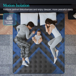 Colchón Híbrido de <span class=keywords><strong>Espuma</strong></span> Viscoelástica y Resortes Ensacados de 14 Pulgadas, Popular, con Funda Extraíble y Refrigerante, Diseño Moderno, Calidad de Hotel de 5 Estrellas, de Fábrica - Product Image 2