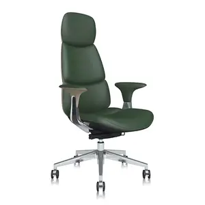 Mobili per ufficio di lusso sedie da ufficio girevoli ergonomiche reclinabili direzionali in pelle