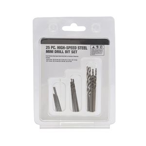 25Pcs Mini 0.3-1.6Mm Tốc Độ Cao Thép Khoan Bit Set 4Mm/8Mm Đen Tay Twist <span class=keywords><strong>Bits</strong></span> Với Vỉ Thẻ Cho <span class=keywords><strong>PCB</strong></span> Khoan - Product Image 2
