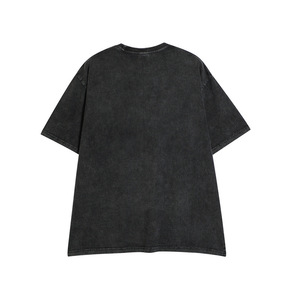 Camiseta Oversize Vintage Negra Lavada para <span class=keywords><strong>Hombre</strong></span> con Estampado de Rapero, Estilo Urbano Casual y Corte Holgado con Cuello Redondo - Product Image 6