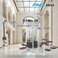 Machine de musculation moderne à câbles croisés, personnalisée, 5 stations, équipement de gym MND Fitness, machine d'entraînement cardio pour les chaînes de salles de sport