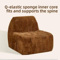 Fauteuil de relaxation moderne en velours, fauteuil nid douillet pour le repos, fauteuil inclinable chenille pour salon, fauteuil de loisirs individuel pour balcon, fauteuil de compression