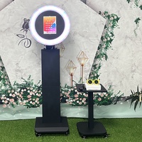 Machine Photobooth iPad en Métal Robuste à Assemblage Facile Touch Vision Factory avec Télécommande Wi-Fi pour Fêtes/Mariages Selfie 1-10